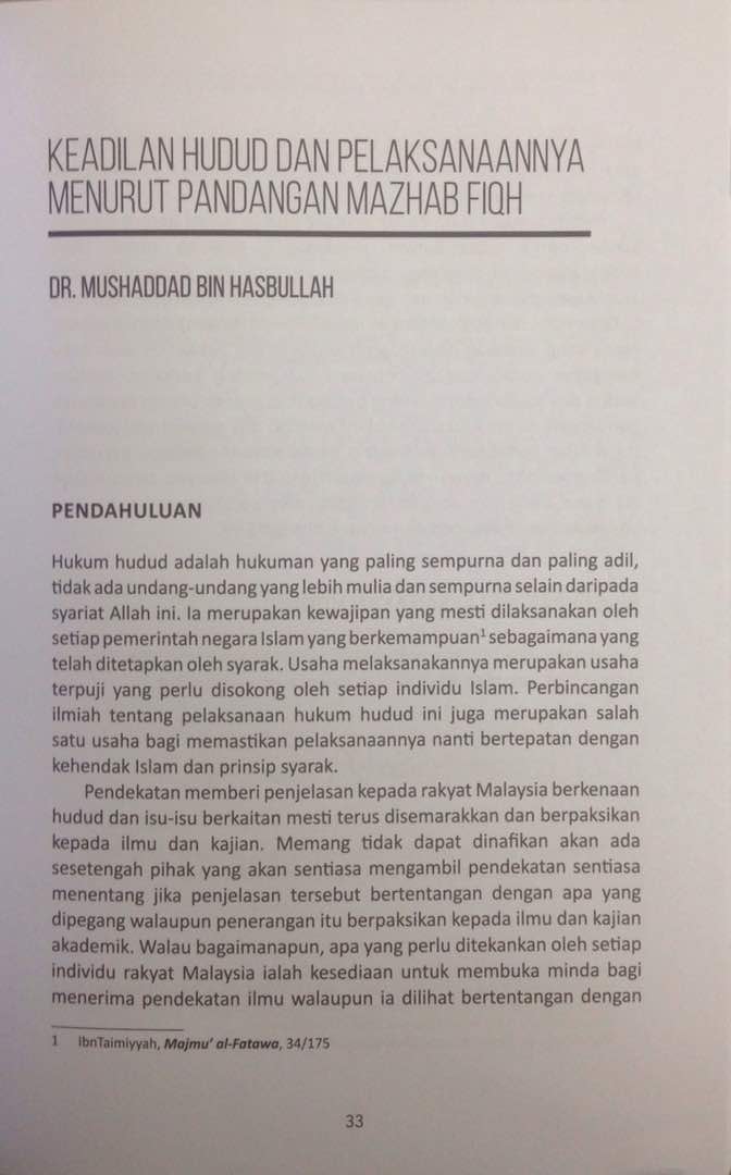 Pelaksanaan Hudud Di Malaysia