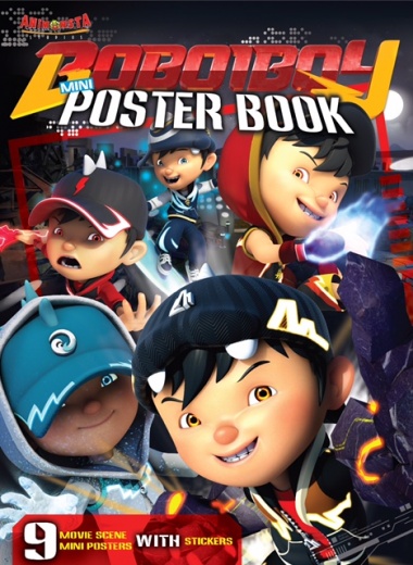 BoboiBoy Mini Poster Book : 9 Movie Scene Mini Posters With Stickers
