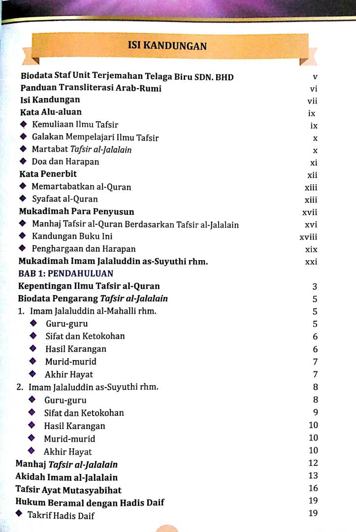 Tafsir Al-Jalalain (Surah Al-Fatihah & Yasin)